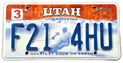 Utah - tablica z USA