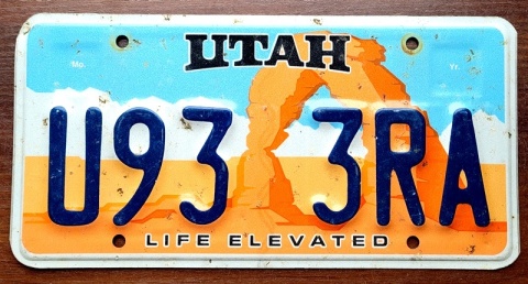 Utah - tablica z USA