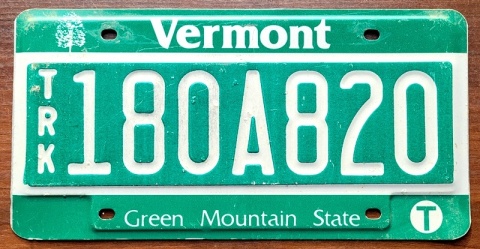 Vermont - tablica z USA