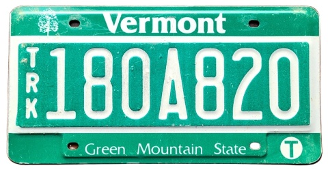 Vermont - tablica z USA