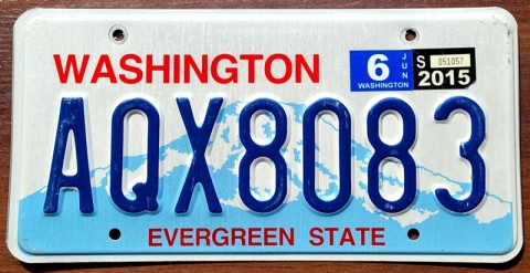 Washington 2015 - tablica z USA