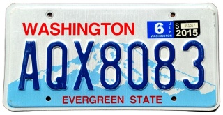 Washington 2015 - tablica z USA