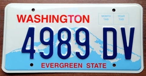 Washington - tablica z USA