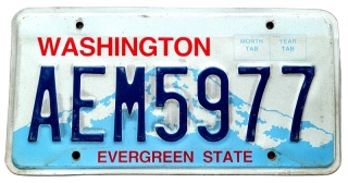 Washington - tablica z USA