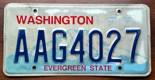 Washington - tablica z USA