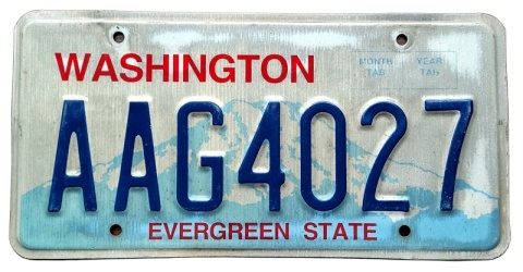 Washington - tablica z USA