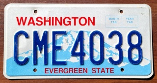 Washington - tablica z USA