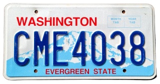 Washington - tablica z USA