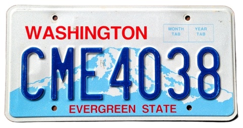 Washington - tablica z USA
