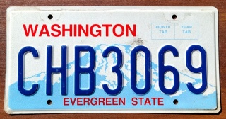 Washington - tablica z USA