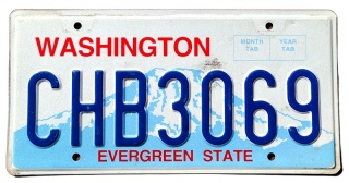 Washington - tablica z USA