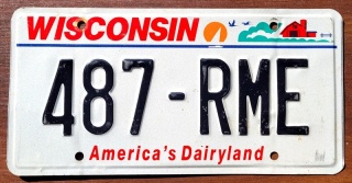 Wisconsin - tablica z USA