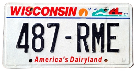 Wisconsin - tablica z USA