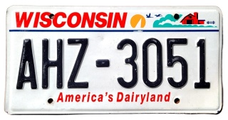Wisconsin - tablica z USA