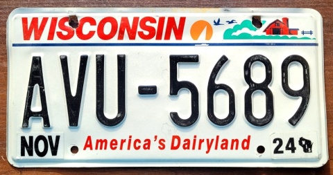 Wisconsin 2024 - tablica z USA