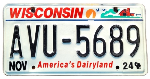 Wisconsin 2024 - tablica z USA