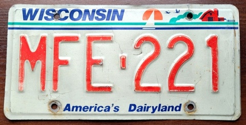Wisconsin - tablica z USA