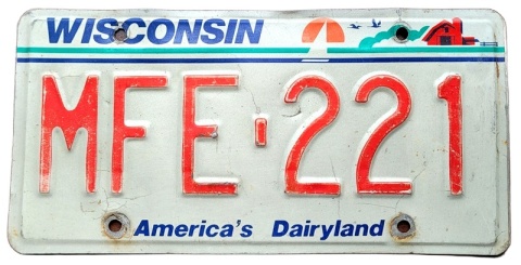 Wisconsin - tablica z USA