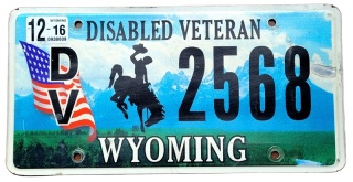 Wyoming 2016 - tablica z USA