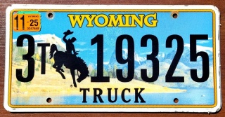 Wyoming 2025 - tablica z USA