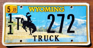 Wyoming 2025 - tablica z USA