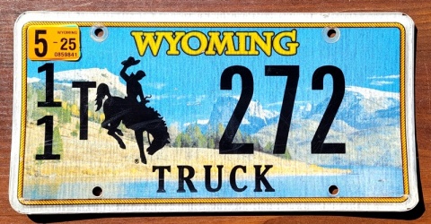 Wyoming 2025 - tablica z USA