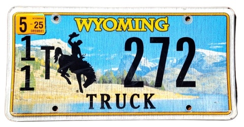 Wyoming 2025 - tablica z USA