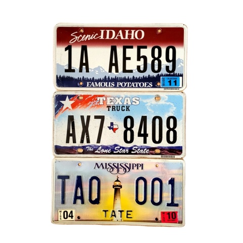 Zestaw 3 tablic z USA