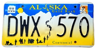 Alaska - tablica z USA