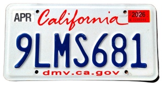 California 2026 - tblica z USA