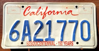 California - tablica z USA
