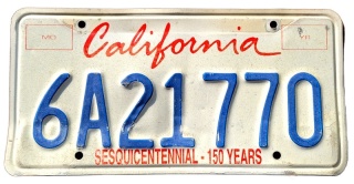 California - tablica z USA
