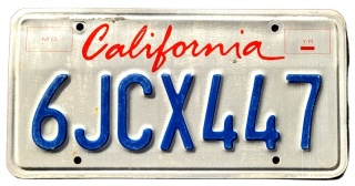 California - tablica z USA