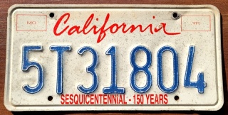 California - tablica z USA