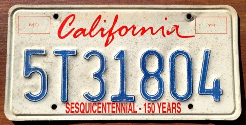 California - tablica z USA