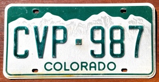 Colorado - tablica z USA
