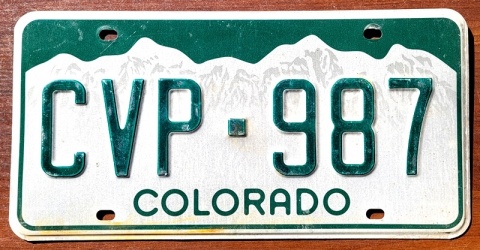 Colorado - tablica z USA