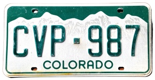 Colorado - tablica z USA