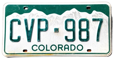 Colorado - tablica z USA