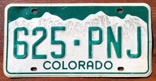 Colorado - tablica z USA