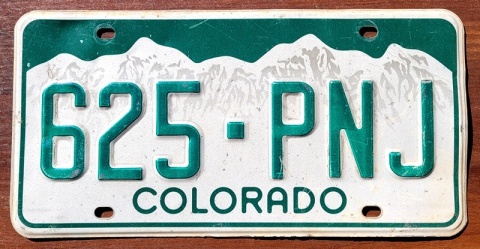 Colorado - tablica z USA