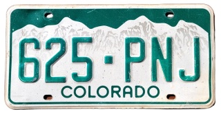Colorado - tablica z USA