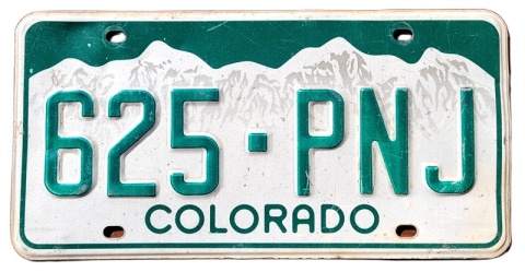 Colorado - tablica z USA