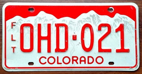 Colorado - tablica z USA