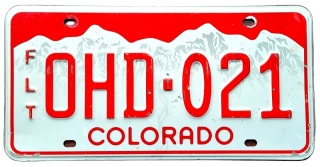 Colorado - tablica z USA