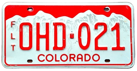 Colorado - tablica z USA