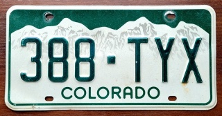 Colorado - tablica z USA