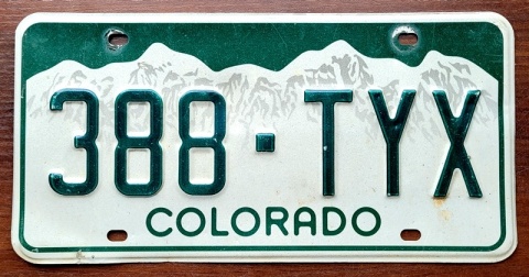 Colorado - tablica z USA