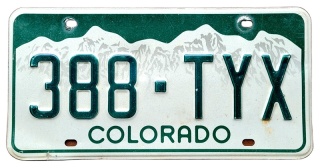 Colorado - tablica z USA