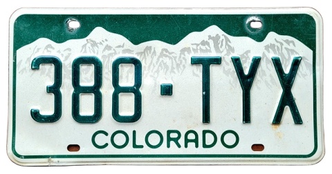 Colorado - tablica z USA
